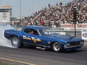 Jim Dunn rear-engine Dunn and Reath Barracuda Funny Car
