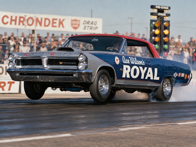 Arnie Beswick Pontiac Super Duty drag car