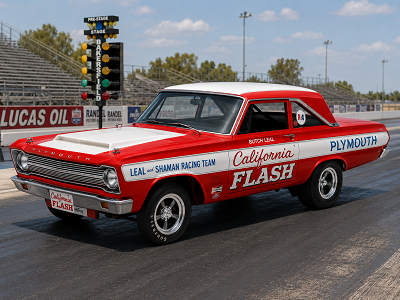 Butch Leal California Flash factory drag car