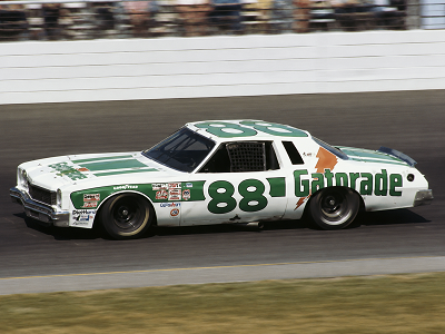 Darrell Waltrip racing during his early NASCAR career