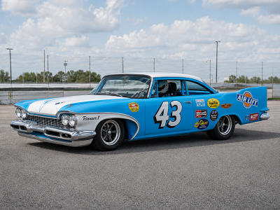 Richard Petty with the number 43 Petty Blue Plymouth
