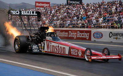 Gary Scelzi driving the Winston Top Fuel dragster