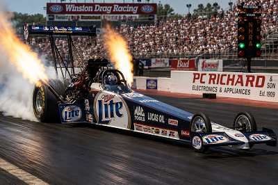 Larry Dixon in Don Prudhomme's Top Fuel dragster
